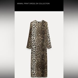 Zara leopard Animal Print Dress